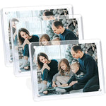 Minimalist Picture Frame Acrylic Glass Photo Frame with Magnetic Desktop Display Horizontally or Vertically