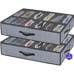 Underbed Solution Shoes Container Bags with Sturdy Sidewall & Reinforced Handles