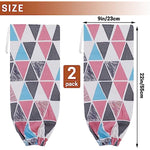 2Pcs Reusable Plastic Bag Organizer Wall Mount