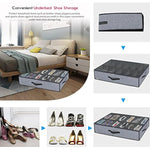 Underbed Solution Shoes Container Bags with Sturdy Sidewall & Reinforced Handles