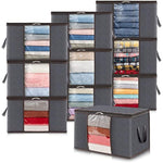 Storage Bag Organizer with Reinforced Handle Thick Fabric for Comforters