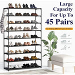 9-Tier Metal Space Saving Shoe Shelf for Entryway
