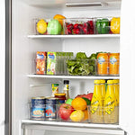 Clear Plastic Bins For Fridge, Freezer & Kitchen