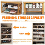 20 Pack Double Layer Stack Shoe Holder Space Saver