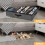Underbed Solution Shoes Container Bags with Sturdy Sidewall & Reinforced Handles
