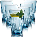 Unbreakable Plastic Drinking Glasses Set Of 6 Shatterproof Drinking Cups
