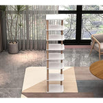 8 Tiers Stylish Wooden Space Saving Shoe Storage Stand/ Shelf/ Tower Free Standing for Entryway