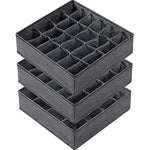 3 Pack Sock Underwear Drawer Organizer Dividers