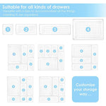 Drawer Storage Bins For Makeup Kitchen Utensils