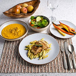 Classic Double Bowl Dinnerware Set Service For 4 16Pcs