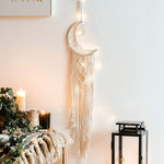 Moon Dream Catcher With Light Decor