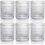 Set Of 6 Romantic Water Glasses 12 Oz Hobnail Glasses Tumbler