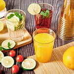 12Oz Champagne Gold Plastic Cups 100 Pcs