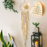 Moon Dream Catcher With Light Decor