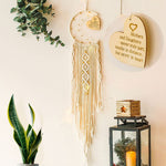 Moon Dream Catcher With Light Decor