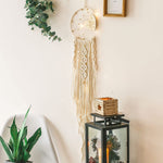 Moon Dream Catcher With Light Decor