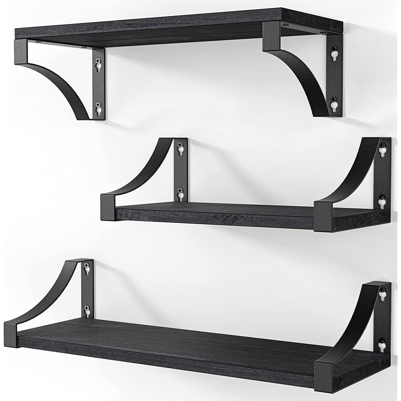 Floating Shelves Wall Mounted Set Of 3