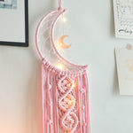 Moon Dream Catcher With Light Decor