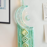 Moon Dream Catcher With Light Decor